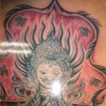 Буддисткие татуировки в Таиланде.